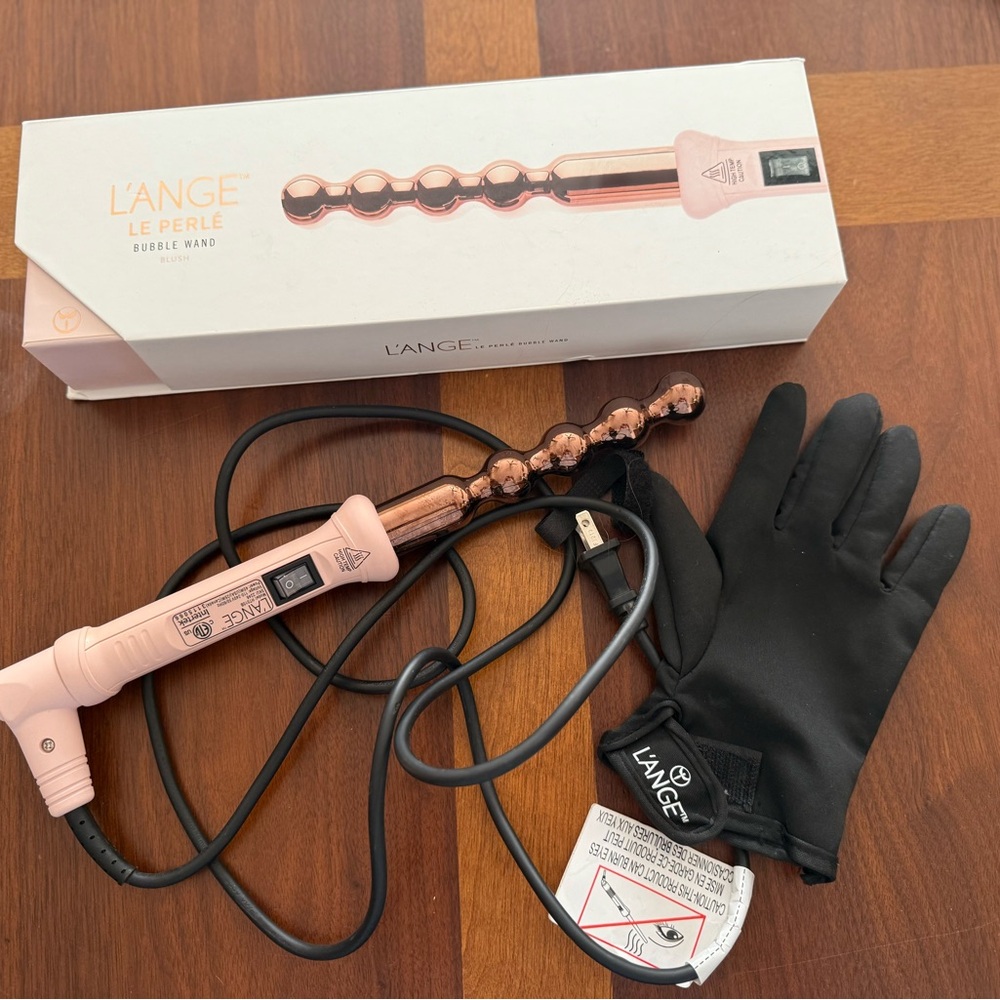 Lange bubble Curl Wand with glove